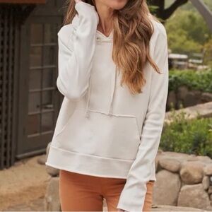 New Never Worn Frank & Eileen Melanie Triple Fleece Hoodie Off White Size XS